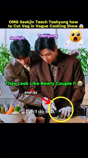 Taehyung & Jin Cook Like Couple😭together on Vogue show#taehyung#jungkook#btsv#jin#seokjin#jimin#suga