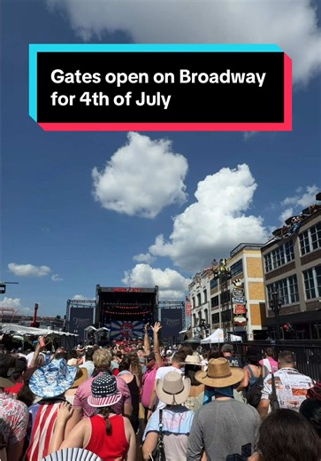 Let’s get this Nashville party started! 🇺🇸🤘 #Nashville #NashvilleJuly4 #America250 #USA #4thOfJuly