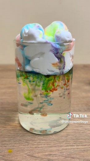 Rain Cloud in a Jar Science Experiment for Kids
