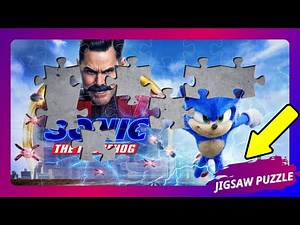 MOVIE - SONIC THE HEDGEHOG - SONIC AND DR. ROBOTNIK - #1 - Jigsaw Puzzle 40/80 Pieces