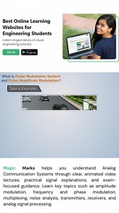 What Is Pulse Modulation & PAM? Explained in 30 Seconds! Struggling to understand Pulse Modulation or Pulse Amplitude Modulation (PAM)? 🤔 This quick explainer makes it super easy—perfect for fast revision and exam prep! ⚡📚 To complete your learning, click the link: 👉 https://youtu.be/6KVRtdnJOPo #pam #pulsemodulation #analogcommunication #learnwithmagicmarks #engineeringstudents #electronicsengineering #shortvideos #examprep #studysmart #btechstudents #sharewithfriends #instantlearning | Magi