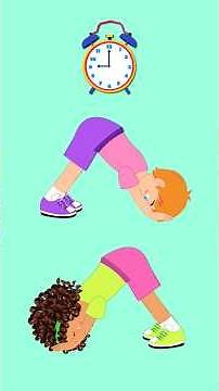 Learn to read the Clock with Easy Yoga Poses for Kids! #kidsyoga #kidsworkout #yogaguppy