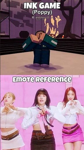 INK Game Emote vs Meme Reference Comparison 11 #roblox #squidgame #inkgame #emote
