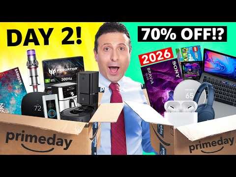 Top 50 NEW Amazon Prime Day 2026 Deals (DAY 2!) 🔥 UPDATED HOURLY!!