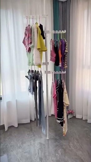 Vertical Drying Rack The Ultimate Adjustable Laundry Solution! #laundrytips #verticaldryingrack