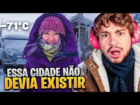 COMO É VIVER NA CIDADE MAIS FRIA DO MUNDO! 🥶 (-71 GRAUS) - React Kiun