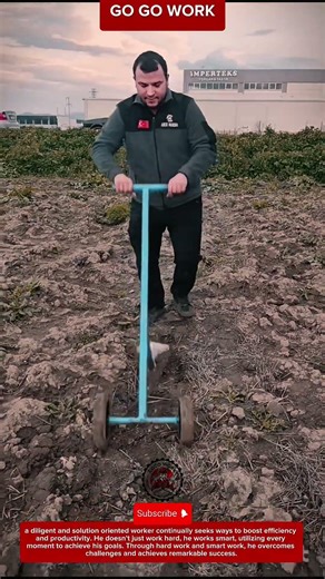 Simple Hand-Pushed Furrow Maker Speeds Up Field Preparation