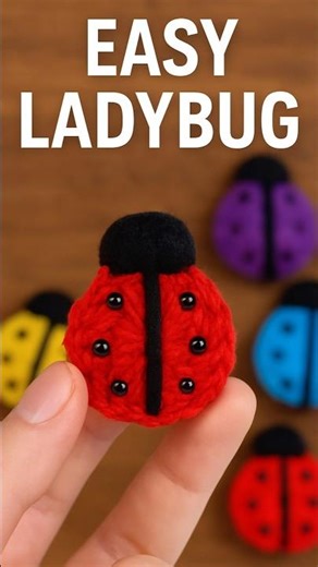 Easy Crochet Ladybug 🐞 | Full Tutorial Link Below