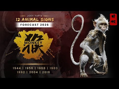 2026 Animal Signs Forecast: Monkey [Joey Yap]