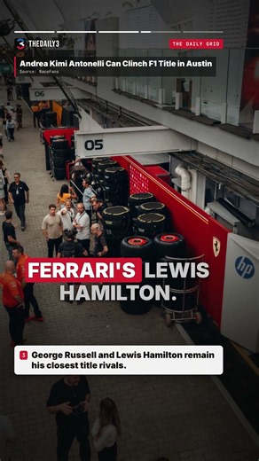 Andrea Kimi Antonelli Can Clinch F1 Title in Austin