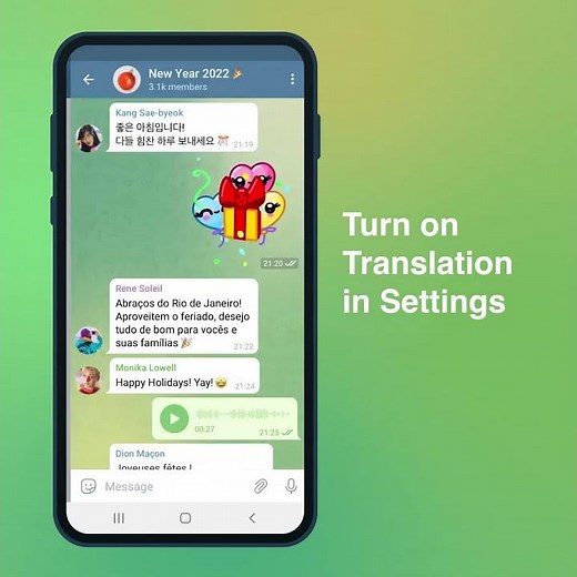 How to use message translation for Telegram #telegram