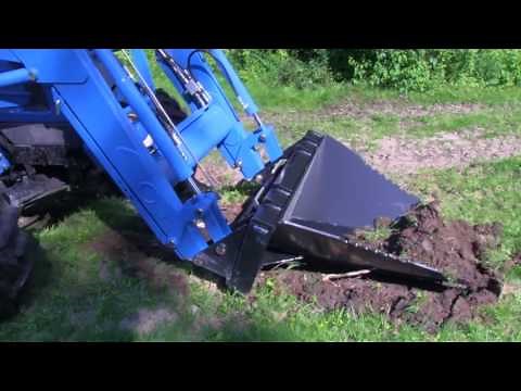 Titan HD Stump Bucket Tree Scoop Digger Skid Steer Bobcat Attachment with Teeth