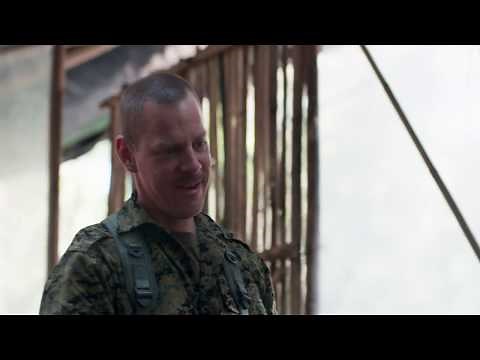 Muscular soldier tortured for information