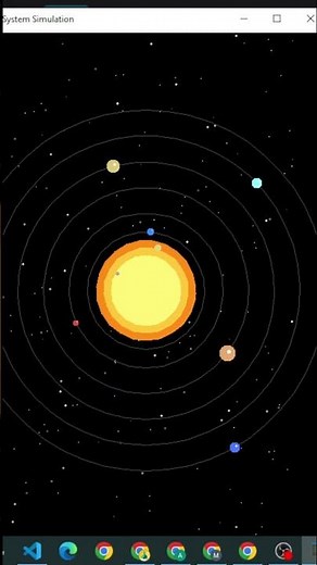 NASA Style Solar System Made in Python 😱 Full Animation