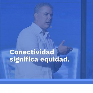 ¡Conectividad en una sociedad significa equidad! Con tecnología e innovación estamos impulsando a Colombia. Para 2022, el 70% de colombianos tendrá cobertura de intenet de alta velocidad. #Andicom2019 >>> https://bit.ly/2kjQSuv | Presidencia de la República de Colombia