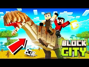 We Got TRAPPED on a DINOSAUR Island in Minecraft!