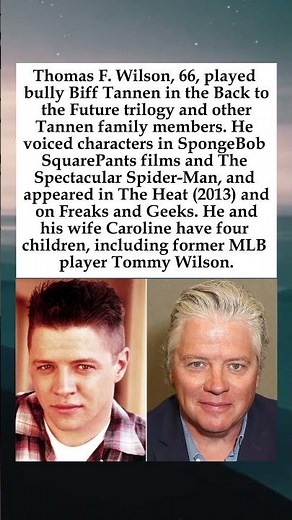 Thomas F. Wilson Biff Tannen in Back to the Future & Voice Actor #ThomasFWilson #BackToTheFuture