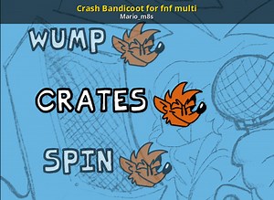 Crash Bandicoot for fnf multi Mod for Friday Night Funkin' | FNF Mods