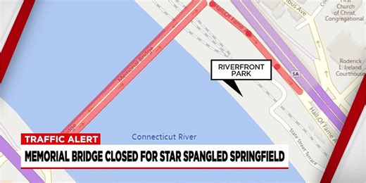Memorial Bridge will be closed in preparation for Star Spangled Springfield