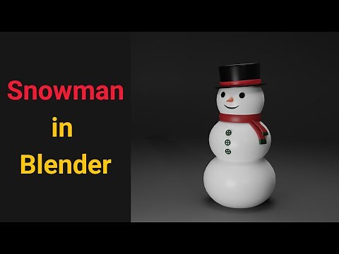 How to make A Snowman In Blender | Easy Beginner Tutorial