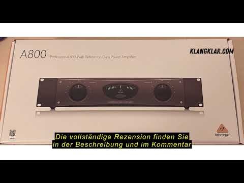 Produktbewertung Behringer A800 Professional 800 Watt Leistungsverstärker der Referenzklasse