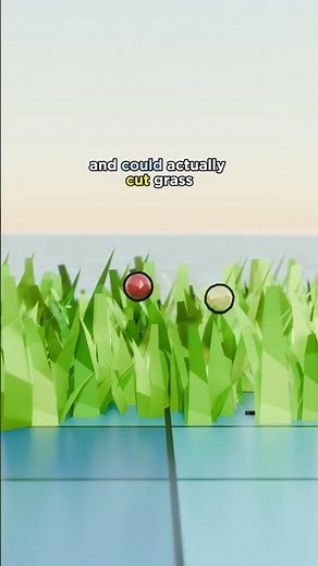 Mowing lawns with explosions #blender #shorts