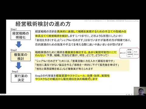 「10分でみつける経営のヒント～経営戦術検討の進め方」