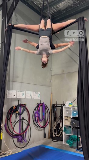 This Unreal Aerial Silks Drop Pushes Human Strength to the Limit|| Heartsome 💖