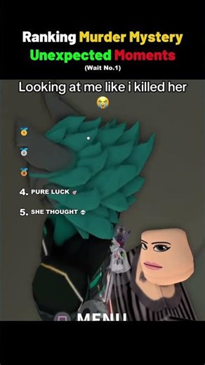 Ranking the Unexpected MM2 Moments #roblox #gaming #shorts