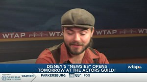 2.5K views · 24 reactions | The Actors Guild of Parkersburg will debut Disney's "Newsies" this Friday! Alexa Griffey sat down with the musical's director and male lead character to talk about the show. It will run for three weekends, and tickets are still available! Check it out! https://www.wtap.com/2023/08/03/disneys-newsies-is-coming-actors-guild-parkersburg-opening-night-is-friday/ | WTAP Television | Facebook