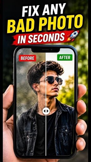 Fix Any Bad Photo in Seconds! 🚀 #photoediting #googlegemini #aiprompt #youtubeshorts