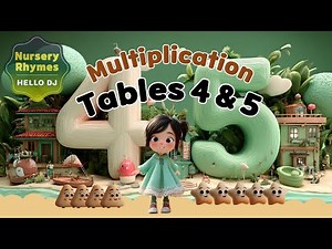 Multiplication Tables 4 & 5 | HELLO DJ