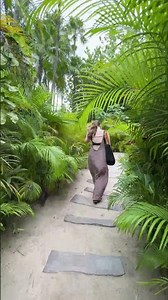 Walking through the palms in Tulum is always a fun experience.
