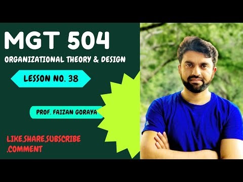 MGT504 Lecture 38: Garbage Can Model || Organization Theory & Design || Short Lecture