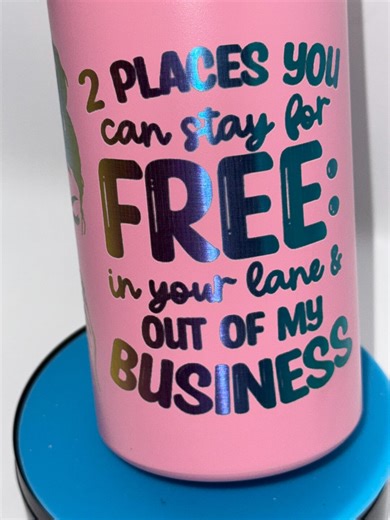 Pink Libbey Stainless Steel Jar “2 Places You Can Stay” - Etsy