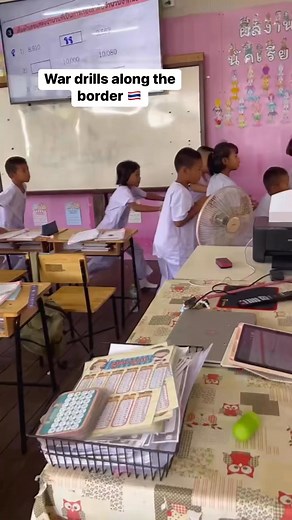 In some villages along the Isan border, local schools have been holding war-preparedness drills. With rising tensions between Thailand and Cambodia in recent weeks, a safety rehearsal at the local school doesn’t seem like a bad idea 🇹🇭 #WeLoveIsaan | We Love Isan