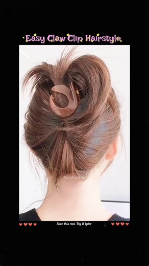 Easy Claw Clip Hairstyle 💝 Tutorial 🌹 Fairy Hair Lab 💖