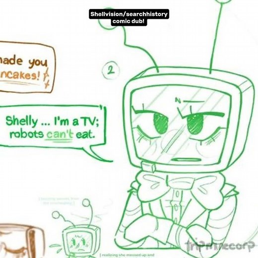 Shellvision comic dub!! #shellvision #searchistory #shelly #dandysworld #vee #vv1 #veeversion1