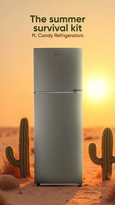 Summer struggles? Not anymore! With Candy Refrigerators, you can stay cool, fresh, and stress-free all season long! #Candy #CandyAppliances #CandyRefrigerator #Summers #SummerSeason | Candy India
