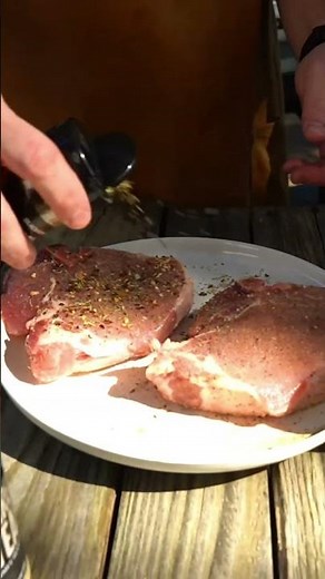 Balsamic Glazed Pork Chops with Asparagus