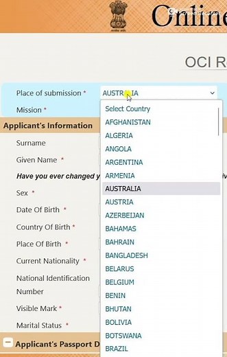 🇦🇺 🇮🇳 OCI Overseas citizenship Card in Australia Canberra BLESSING IMMIGRATION