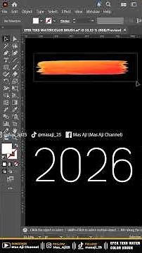 HOW TO CREATE A WATER COLOR BRUSH TEXT EFFECT IN ADOBE ILLUSTRATOR