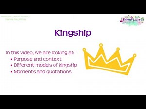 Kingship | Macbeth | GCSE English Literature