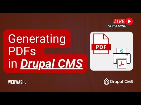 Generating PDFs in Drupal CMS