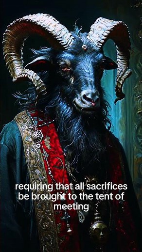 Seirim The Devil Goat Mentioned in the Bible #cryptid #monster #folklore #mythology #shorts