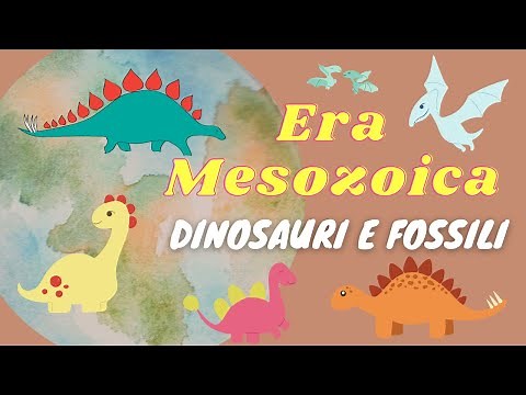 L'Era Mesozoica: i dinosauri e i fossili. Storia classe 3°.