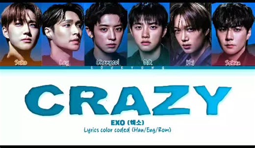 EXO CRAZY - LYRICS COLOR CODED✨ requestan seseorang gk bisa di tag😫 #exo #crazylyrics #fyp #fypage