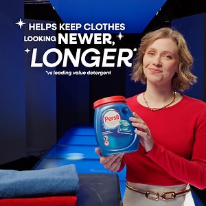 Feel like the main character with Persil®—the detergent that helps keep clothes looking newer, longer vs. the leading value detergent. | Persil