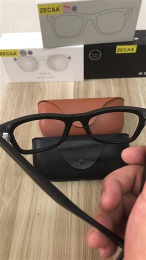 ZECAA Smart Meta Video Camera 800M Glasses With Charging Case #smartglasses #tiktok #fypシ #viral #meta
