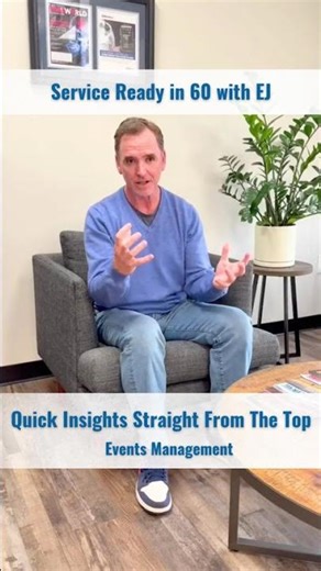 Service Ready in 60 with EJ- Events Management